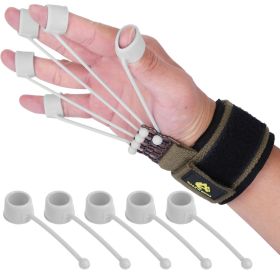 Finger Exerciser Hand Grip Strength Trainer for Athletes Musicians Physical Therapy Finger Resistance Band (Tension Option: 20LBS)